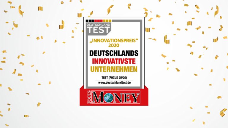Jedes Jahr zeichnen „Focus“ und „Focus Money“ die innovativsten Unternehmen Deutschlands aus. 2020 wurde EOS Deutschland in der Branche Forderungsmanagement mit dem Innovationspreis ausgezeichnet.